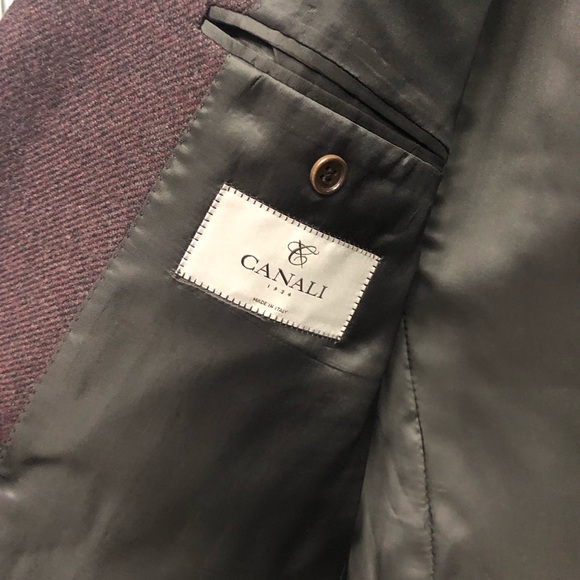 Canali Sport Coat plum 56L - Picture 5 of 8